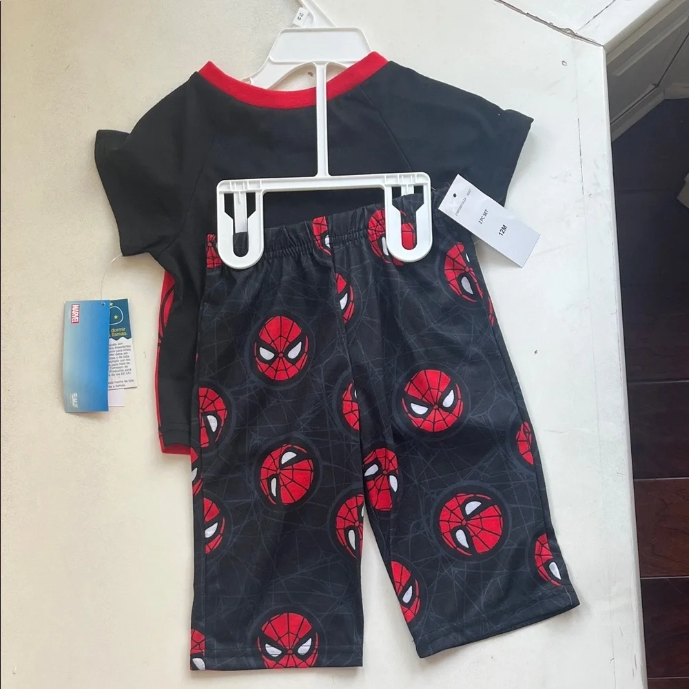 Marvel Spider-Man Red and Black Kids Pajama Set